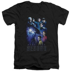 Star Trek Beyond Cast Men's 30/1 Cotton Slim V-Neck T-Shirt