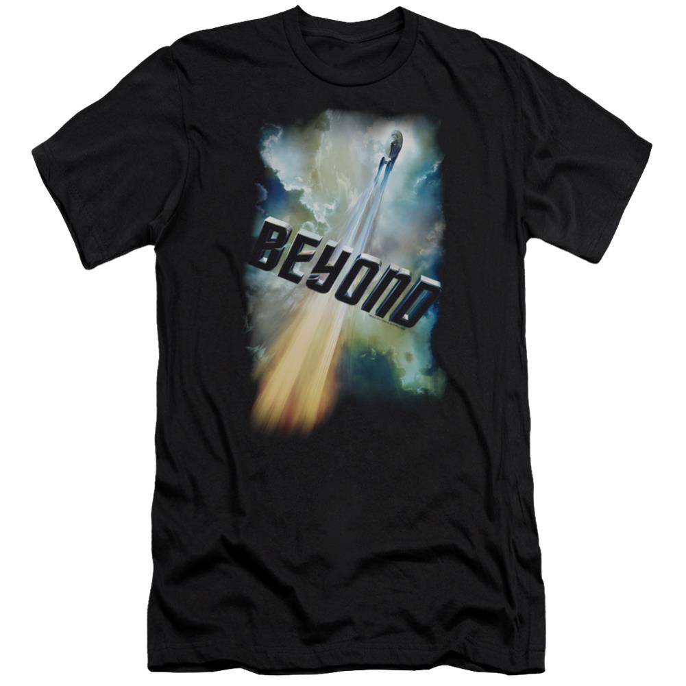 Star Trek Beyond Poster Men's Ultra-Soft 30/1 Cotton Slim Short-Sleeve T-Shirt