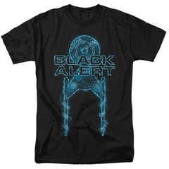 Star Trek Black Alert Men's 18/1 Cotton Short-Sleeve T-Shirt