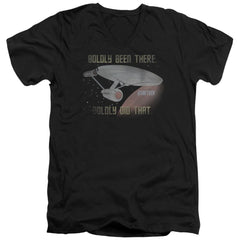 Star Trek Boldly Did That Men's 30/1 Cotton Slim V-Neck T-Shirt
