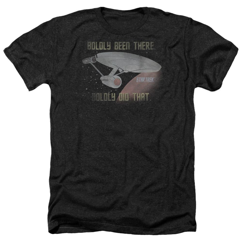 Star Trek Boldly Did That Men's 30/1 Heather 60 40 Poly Short-Sleeve T-Shirt