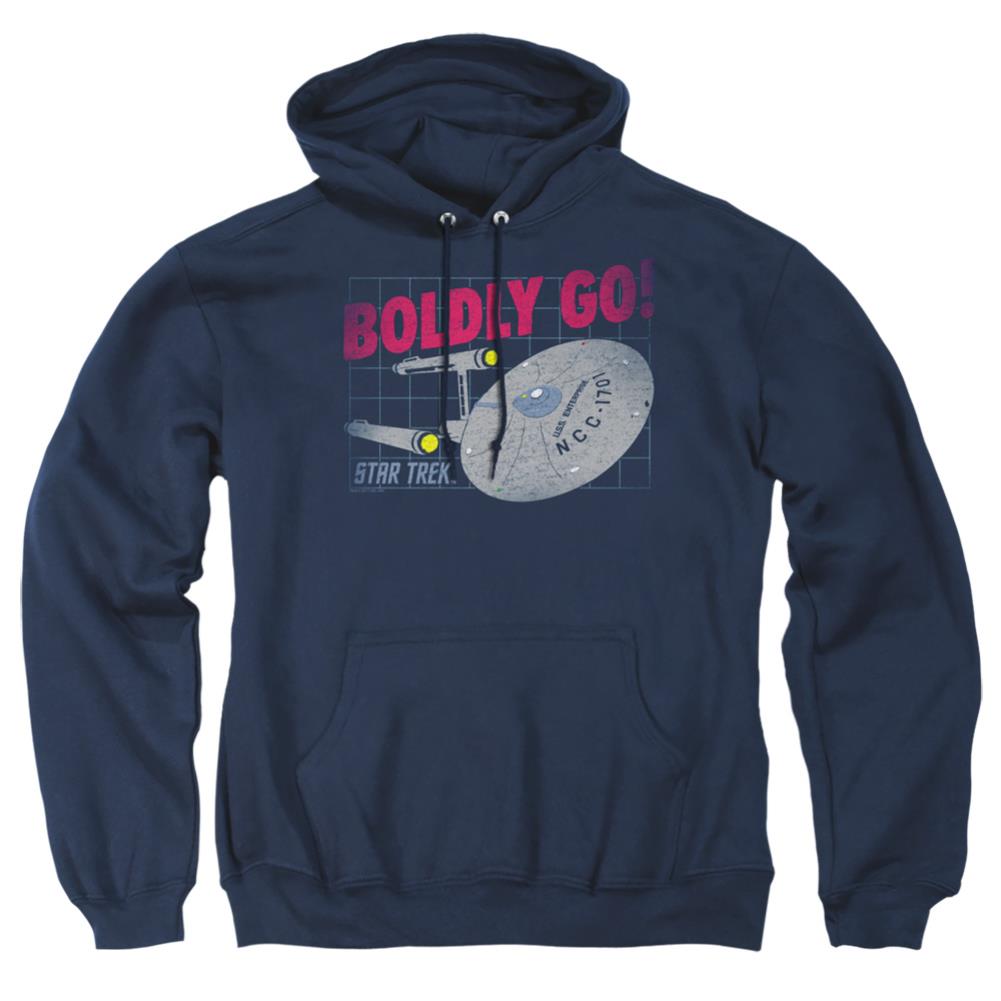 Star Trek Boldly Go Men's Pull-Over 75 25 Poly Hoodie