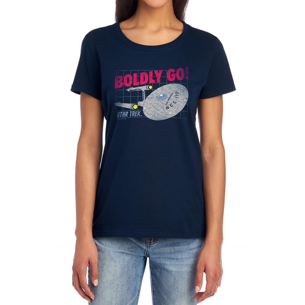 Star Trek Boldly Go Women's 18/1 Cotton Short-Sleeve T-Shirt