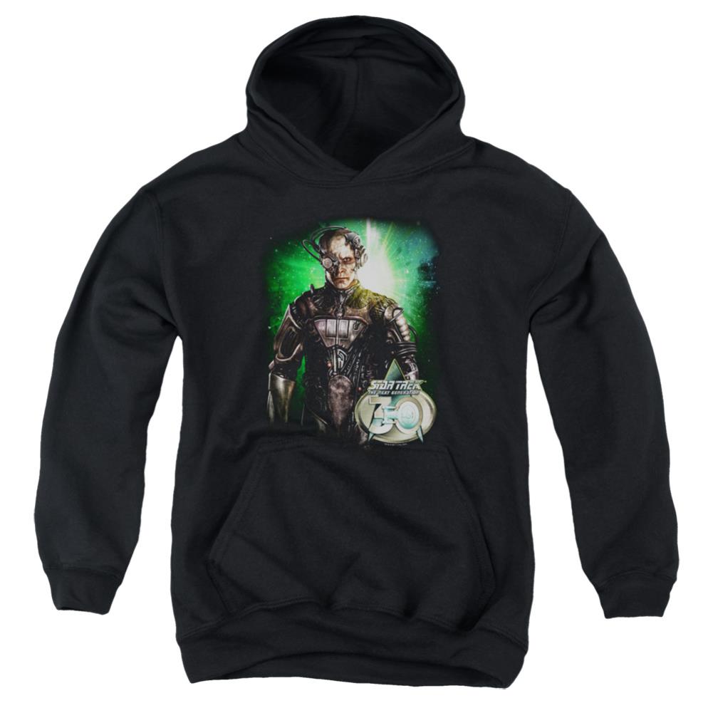 Star Trek Borg 30 Youth Cotton Poly Pull-Over Hoodie