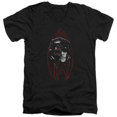 Star Trek Borg Construct Men's 30/1 Cotton Slim V-Neck T-Shirt