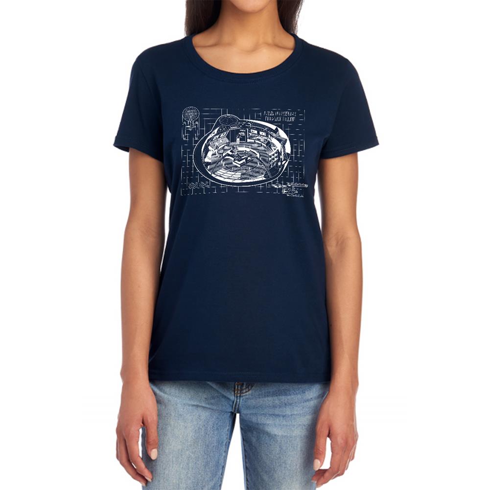 Star Trek Bridge Prints Women's 18/1 Cotton Short-Sleeve T-Shirt