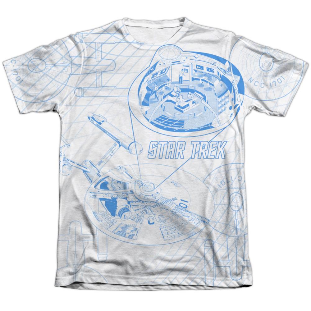 Star Trek Bridge Zoom Men's Regular Fit Poly Cotton Short-Sleeve T-Shirt