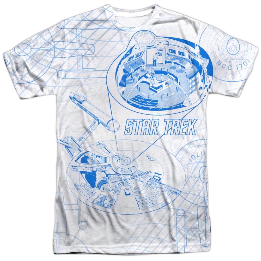 Star Trek Bridge Zoom Men's Regular Fit Polyester Short-Sleeve T-Shirt