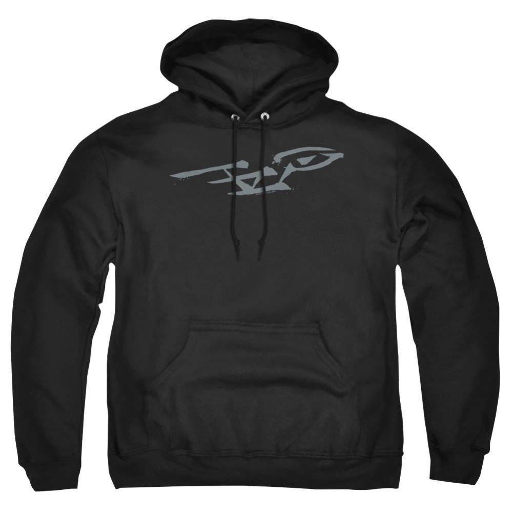 Star Trek Bushwork Enterprise Men's Pull-Over 75 25 Poly Hoodie