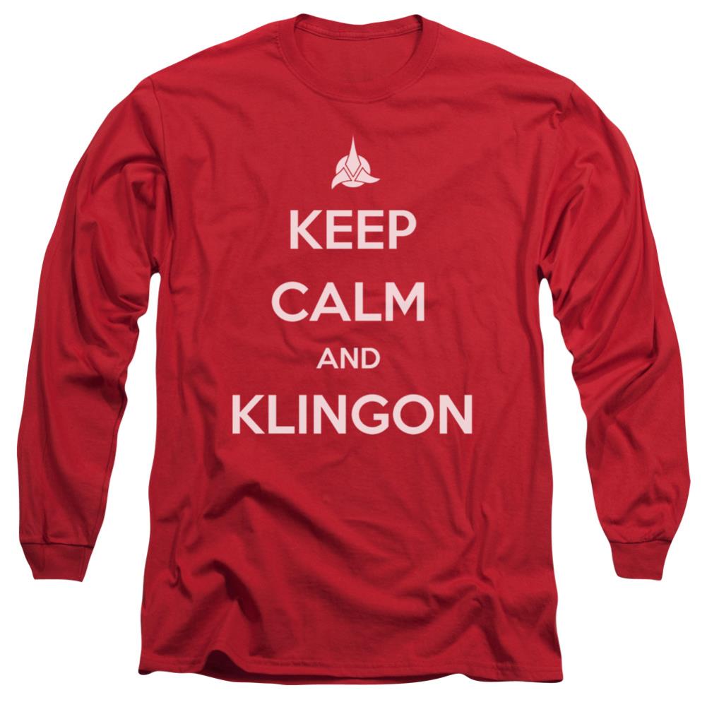 Star Trek Calm Klingon Men's 18/1 Cotton Long-Sleeve T-Shirt