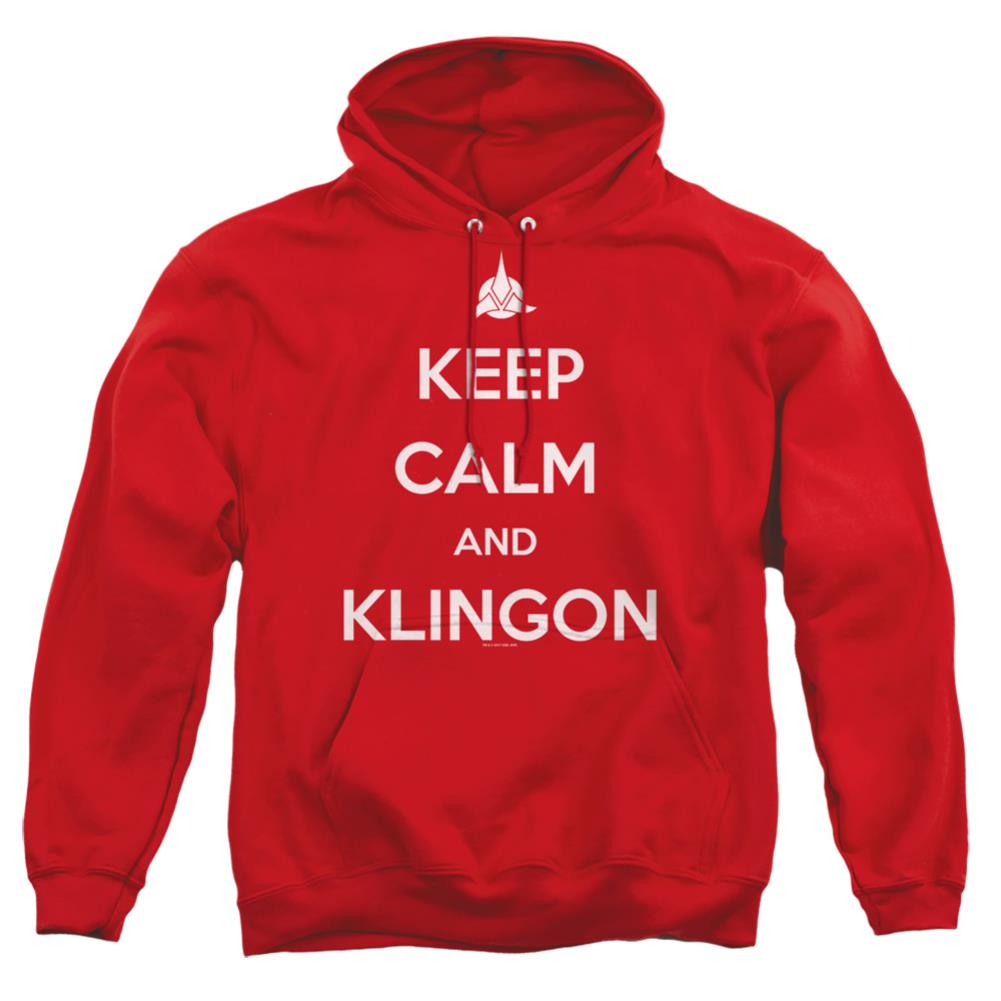 Star Trek Calm Klingon Men's Pull-Over 75 25 Poly Hoodie