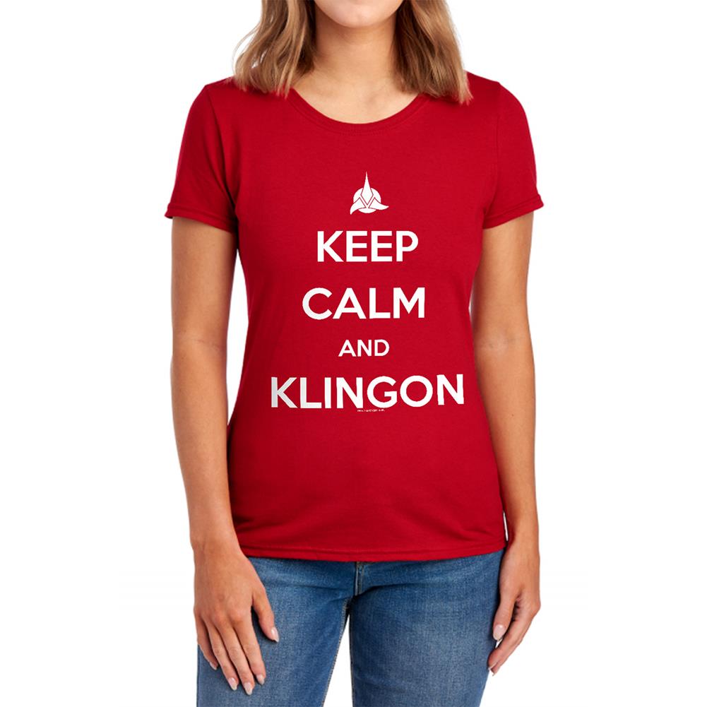 Star Trek Calm Klingon Women's 18/1 Cotton Short-Sleeve T-Shirt