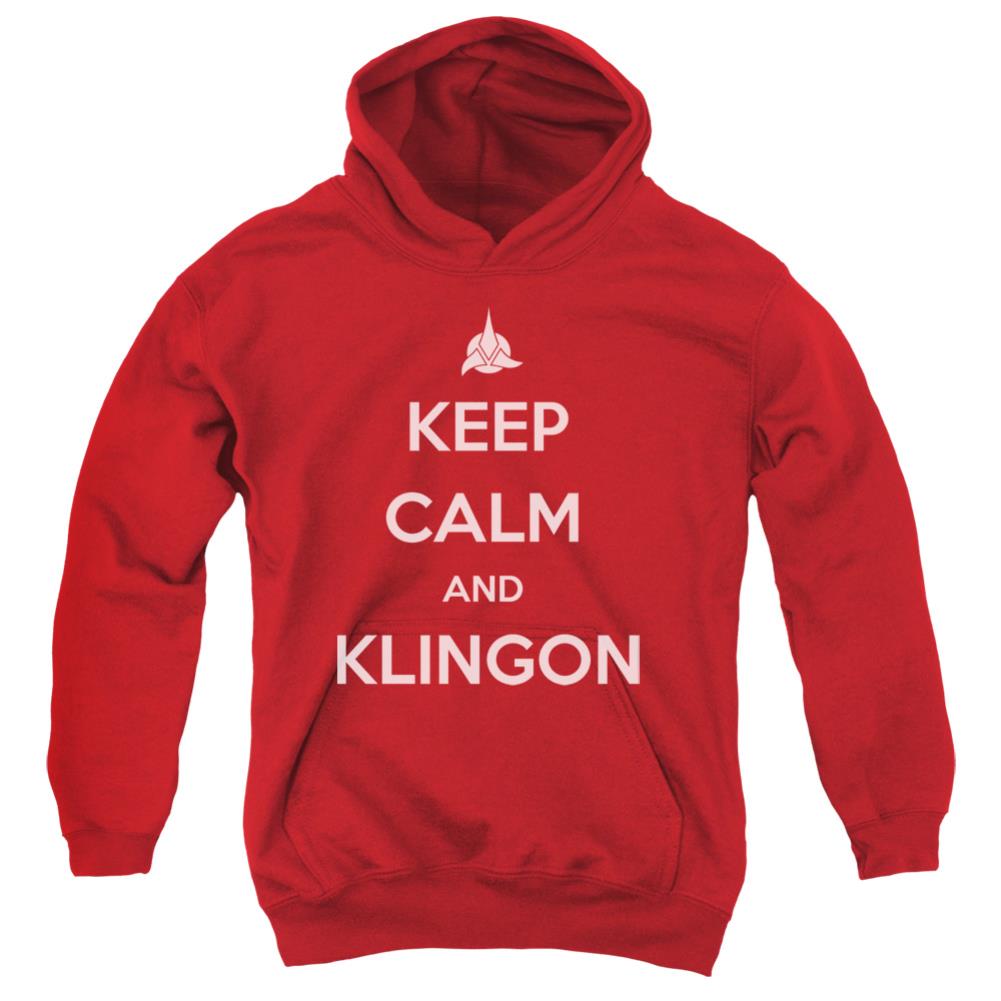 Star Trek Calm Klingon Youth Cotton Poly Pull-Over Hoodie
