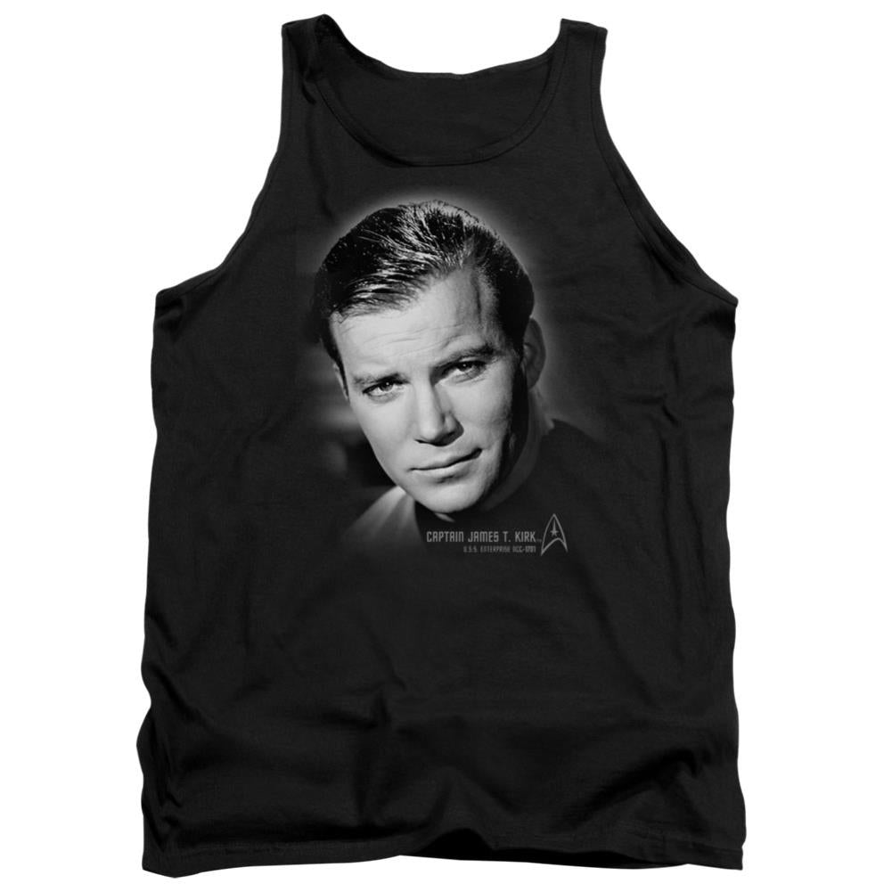 Star Trek Captain Kirk Portrait Men's 18/1 Cotton Tank Top