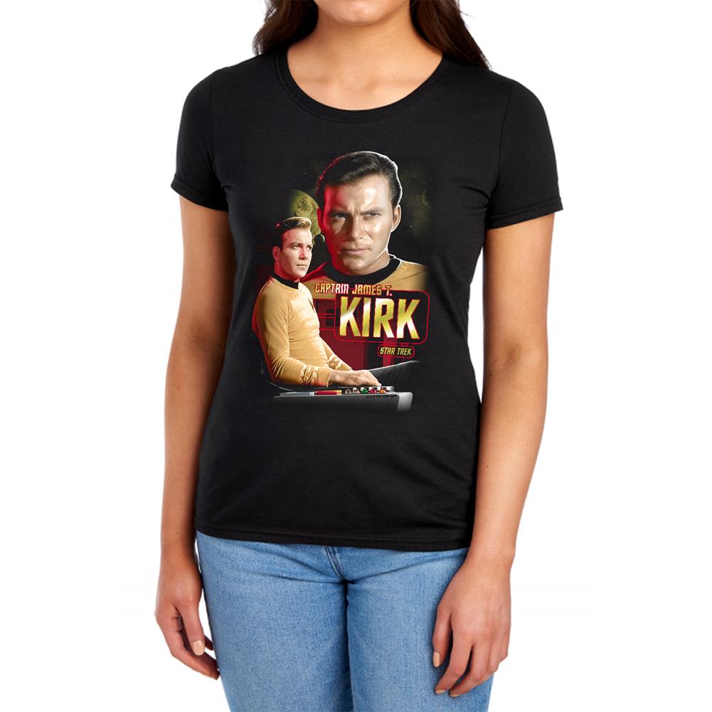 Star Trek Captain Kirk Women's 18/1 Cotton Short-Sleeve T-Shirt