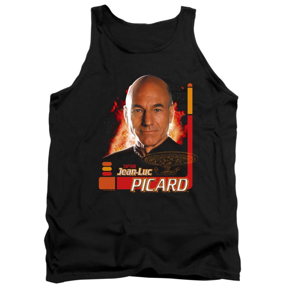 Star Trek Captain Picard Men's 18/1 Cotton Tank Top