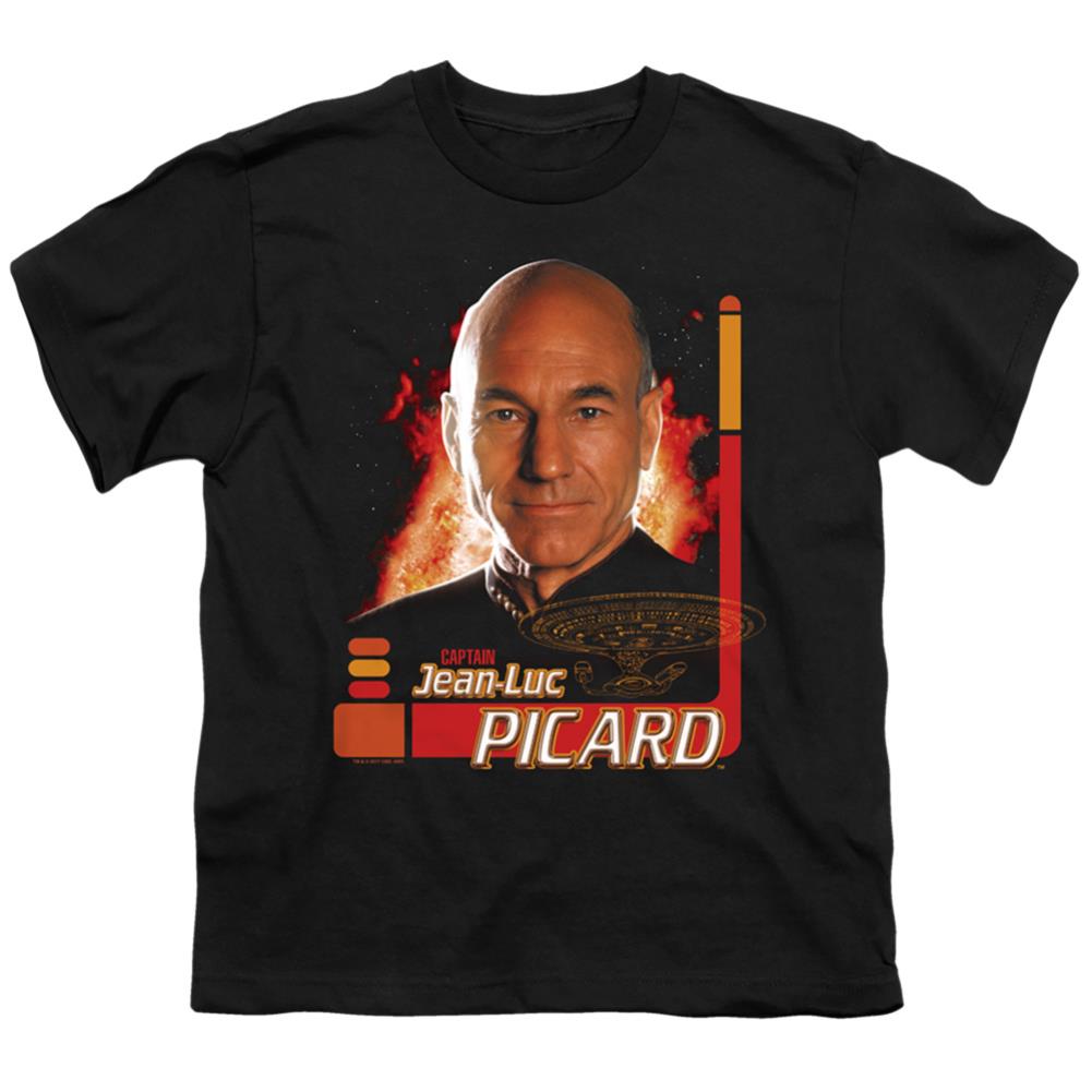 Star Trek Captain Picard Youth 18/1 100% Cotton Short-Sleeve T-Shirt