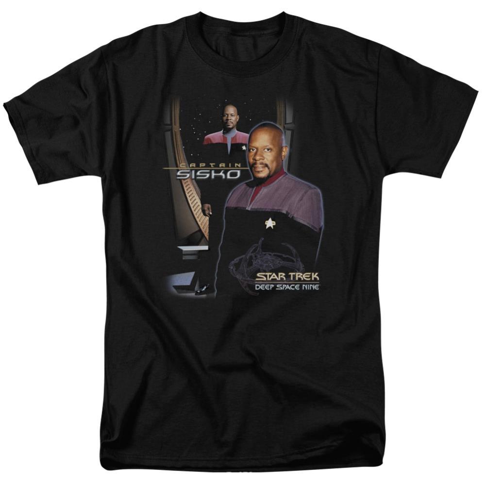 Star Trek Captain Sisko Men's 18/1 Cotton Short-Sleeve T-Shirt