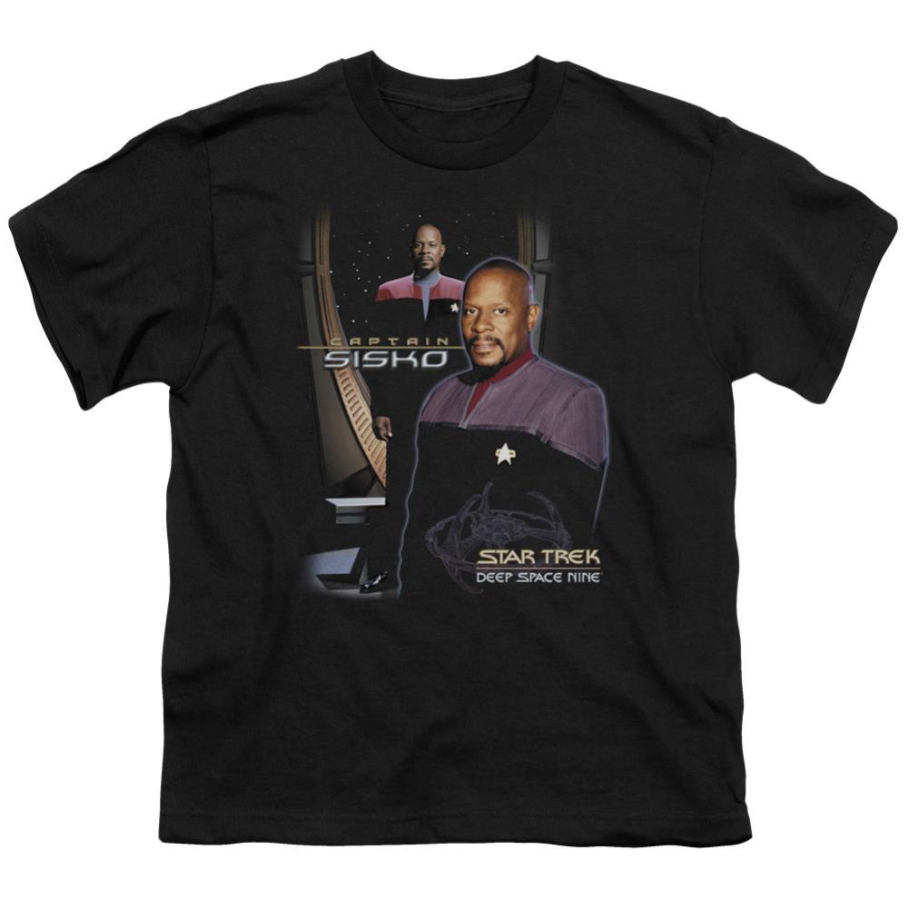 Star Trek Captain Sisko Youth 18/1 100% Cotton Short-Sleeve T-Shirt