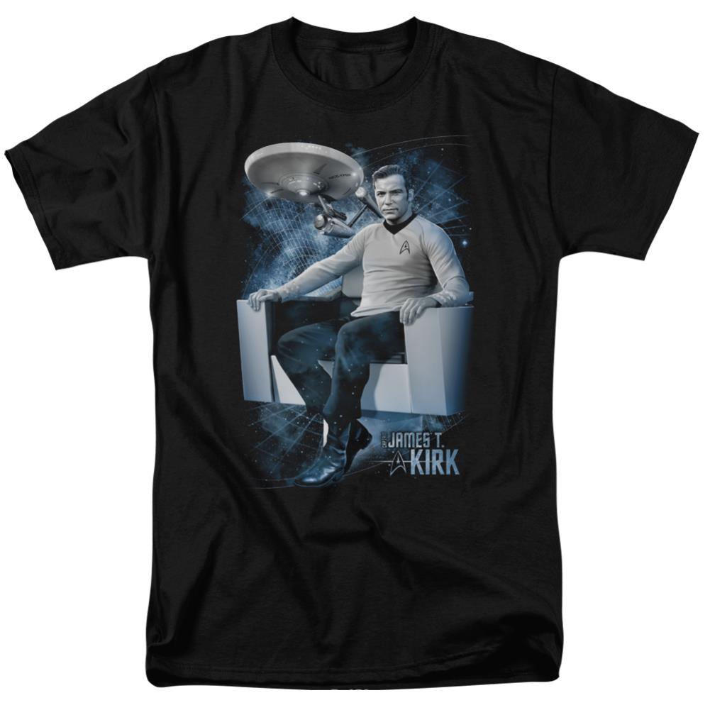 Star Trek Captain's Chair Men's 18/1 Cotton Short-Sleeve T-Shirt