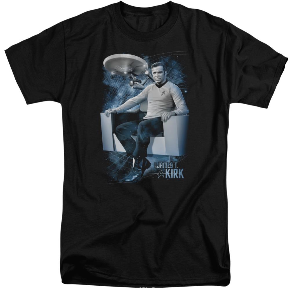 Star Trek Captain's Chair Men's 18/1 Tall Cotton Short-Sleeve T-Shirt