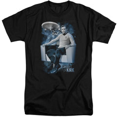 Star Trek Captain's Chair Men's 18/1 Tall Cotton Short-Sleeve T-Shirt