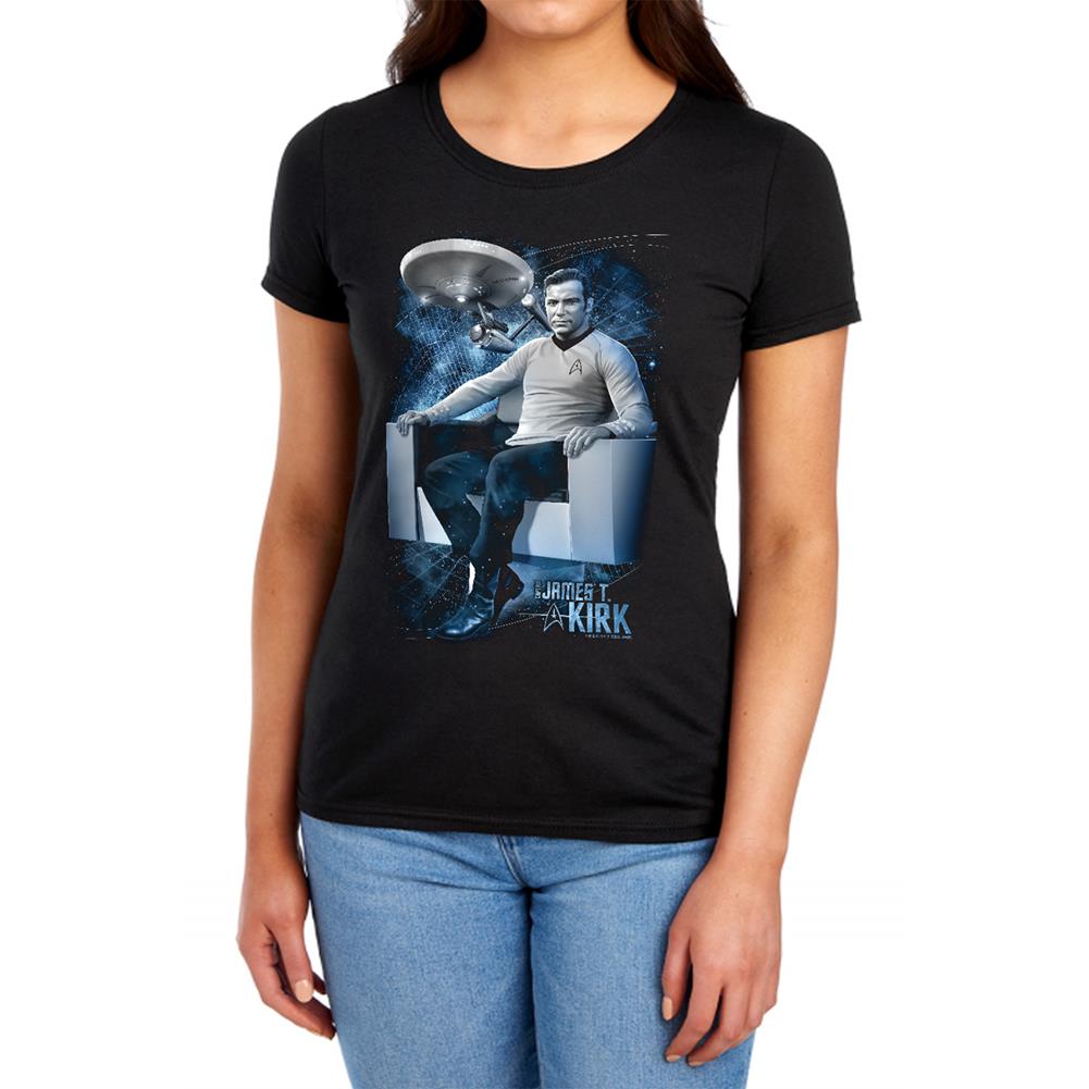 Star Trek Captain's Chair Women's 18/1 Cotton Short-Sleeve T-Shirt
