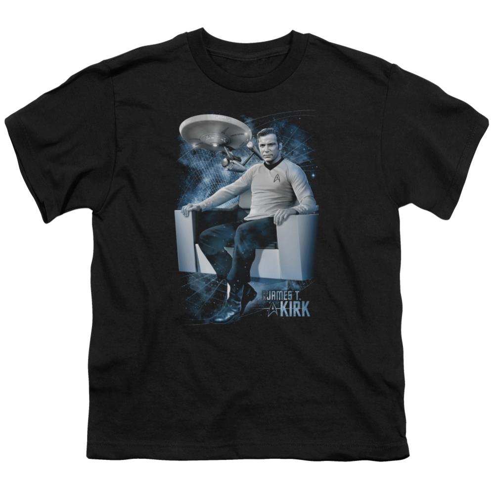Star Trek Captain's Chair Youth 18/1 100% Cotton Short-Sleeve T-Shirt