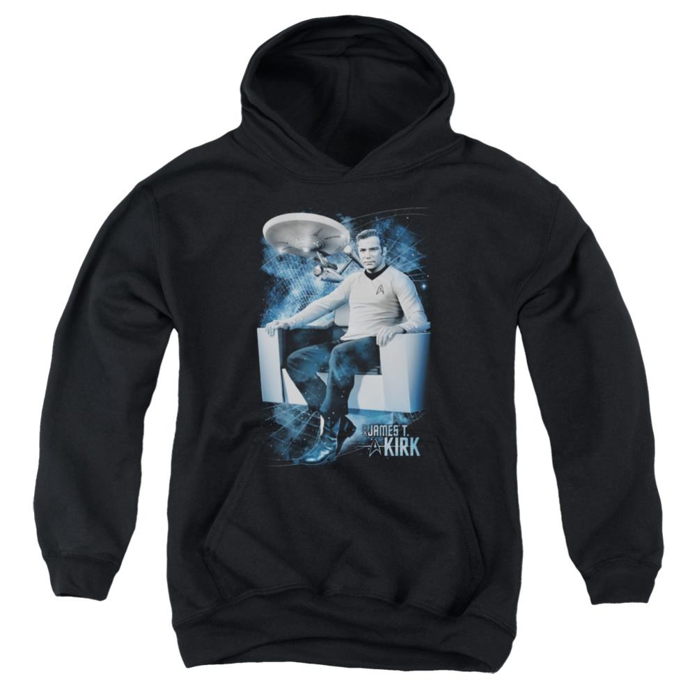 Star Trek Captain's Chair Youth Cotton Poly Pull-Over Hoodie