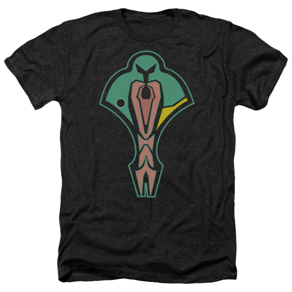 Star Trek Cardassian Logo Men's 30/1 Heather 60 40 Poly Short-Sleeve T-Shirt