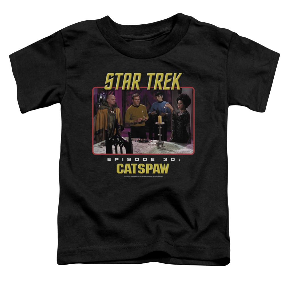 Star Trek Cats Paw Toddler 18/1 Cotton Short-Sleeve T-Shirt