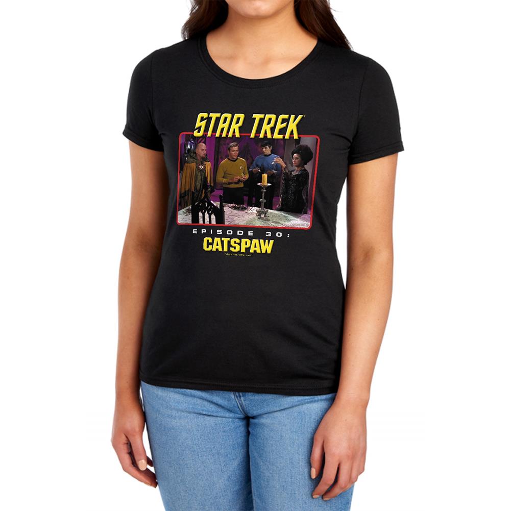 Star Trek Cats Paw Women's 18/1 Cotton Short-Sleeve T-Shirt