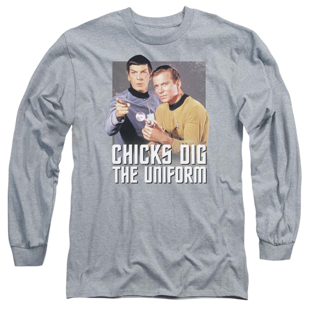Star Trek Chicks Dig Men's 18/1 Cotton Long-Sleeve T-Shirt