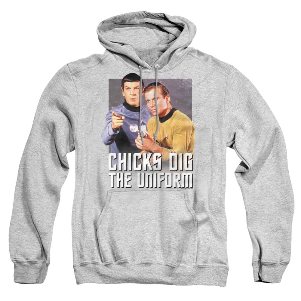 Star Trek Chicks Dig Men's Pull-Over 75 25 Poly Hoodie
