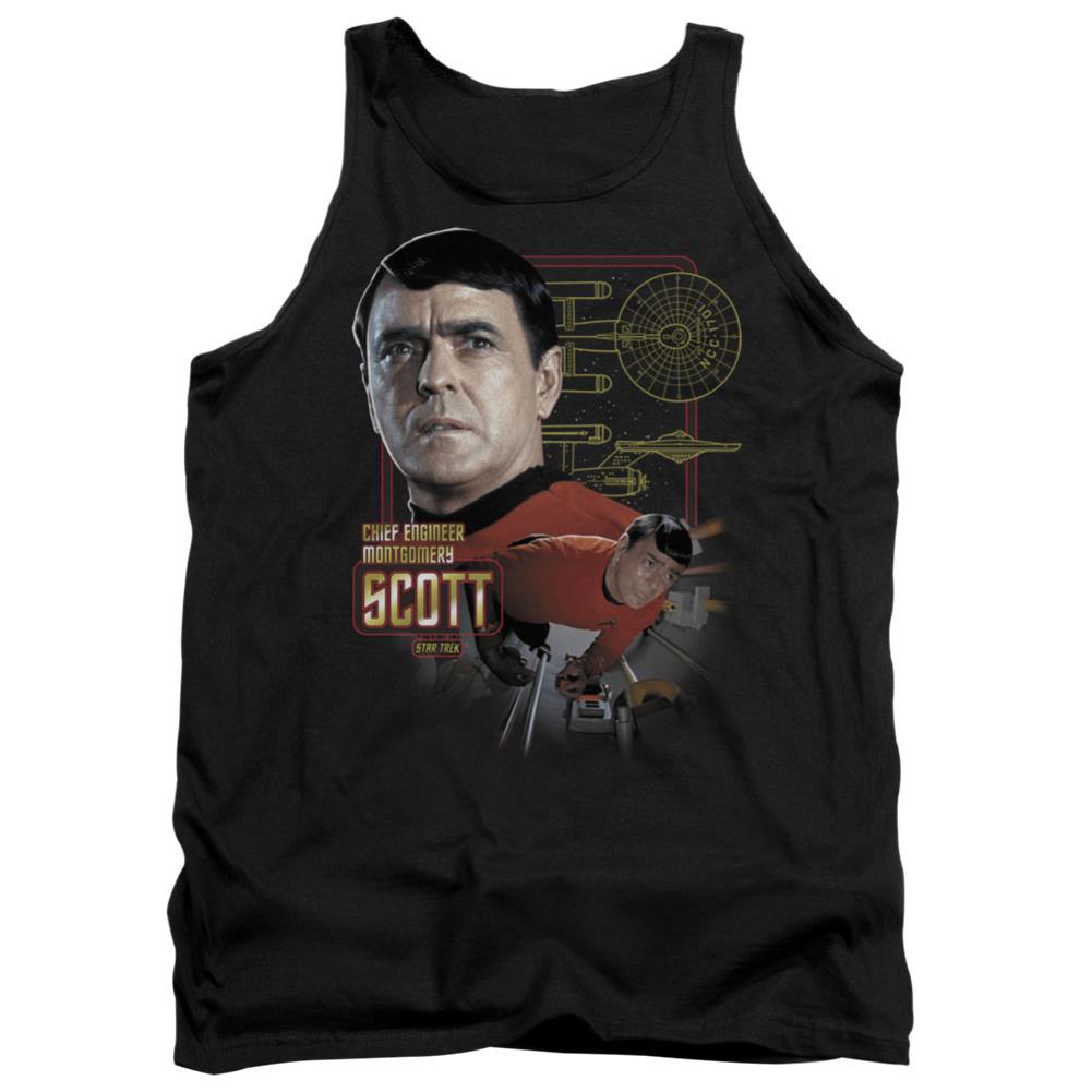 Star Trek Chief Engineer Scott Men's 18/1 Cotton Tank Top