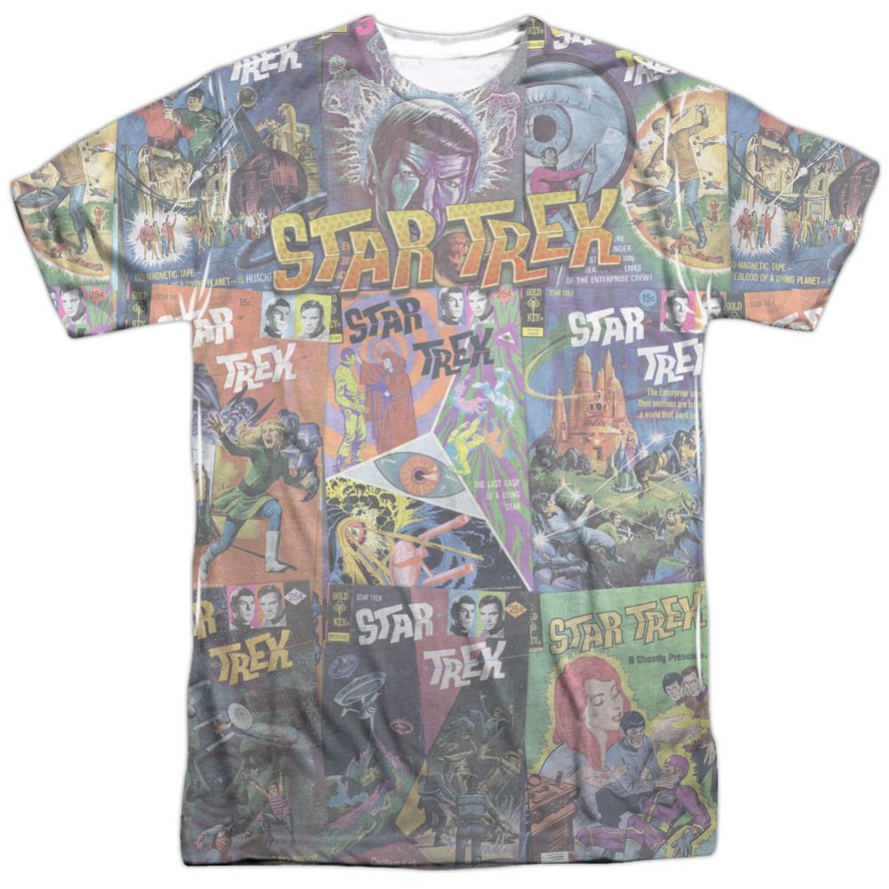 Star Trek Classic Comics Men's Regular Fit Polyester Short-Sleeve T-Shirt
