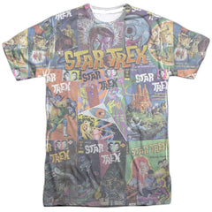 Star Trek Classic Comics Men's Regular Fit Polyester Short-Sleeve T-Shirt