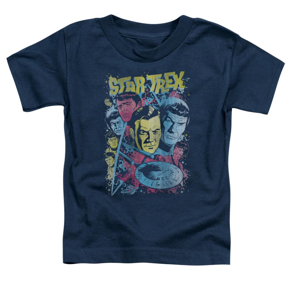 Star Trek Classic Crew Illustrated Toddler 18/1 Cotton Short-Sleeve T-Shirt