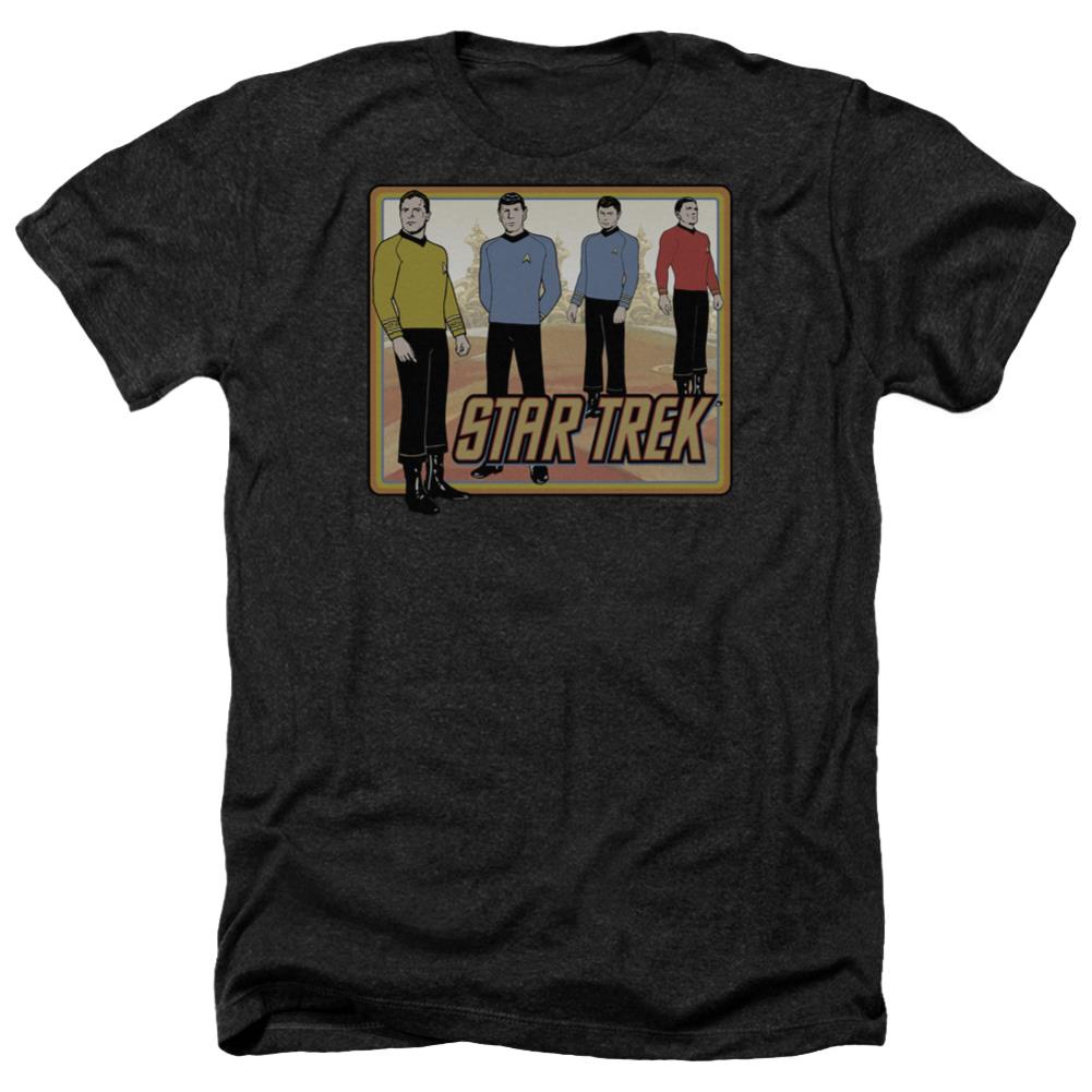 Star Trek Classic Men's 30/1 Heather 60 40 Poly Short-Sleeve T-Shirt
