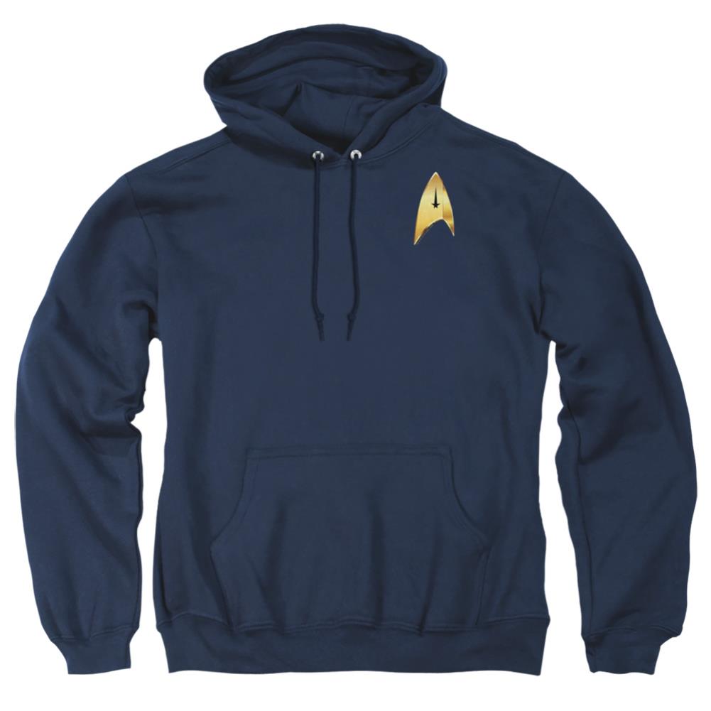 Star Trek Command Badge Men's Pull-Over 75 25 Poly Hoodie