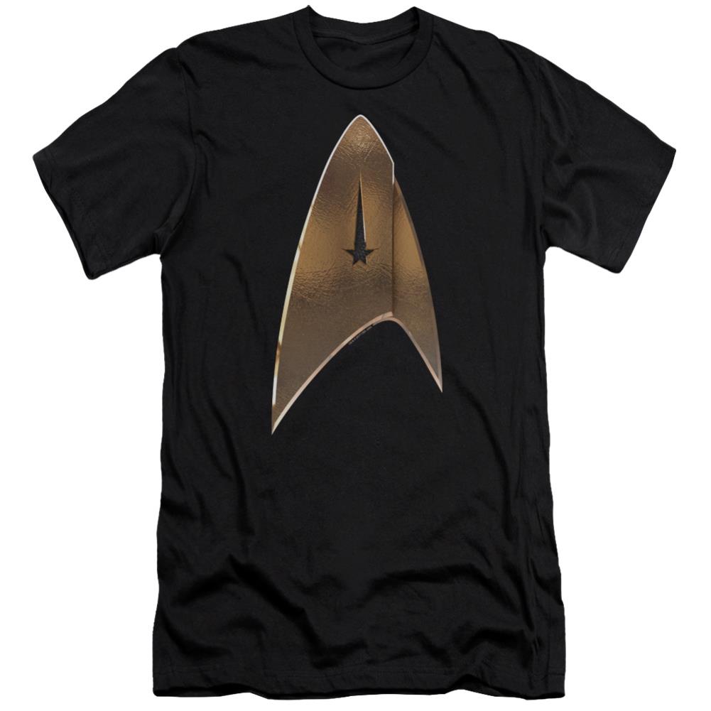 Star Trek Command Shield Men's Ultra-Soft 30/1 Cotton Slim Short-Sleeve T-Shirt