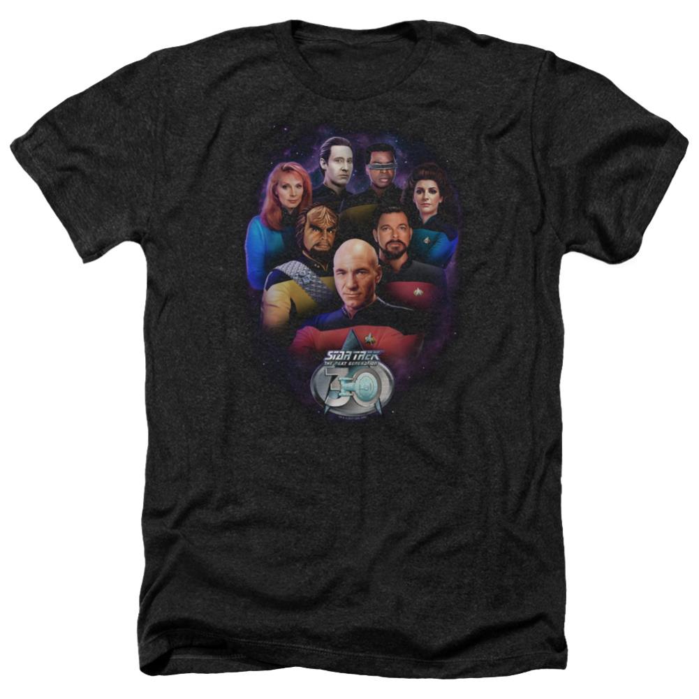 Star Trek Crew 30 Men's 30/1 Heather 60 40 Poly Short-Sleeve T-Shirt