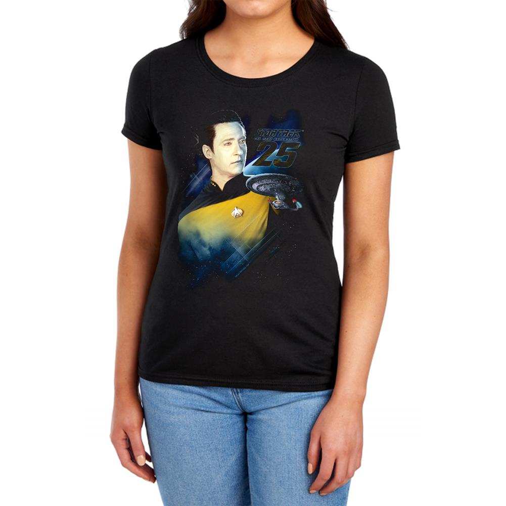 Star Trek Data 25th Women's 18/1 Cotton Short-Sleeve T-Shirt