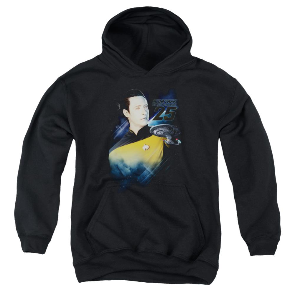 Star Trek Data 25th Youth Cotton Poly Pull-Over Hoodie