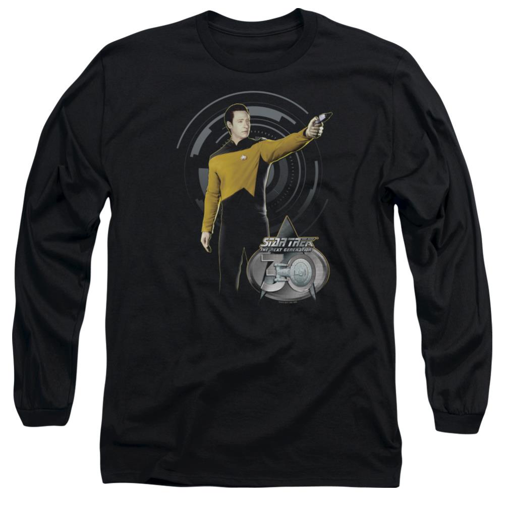 Star Trek Data 30 Men's 18/1 Cotton Long-Sleeve T-Shirt