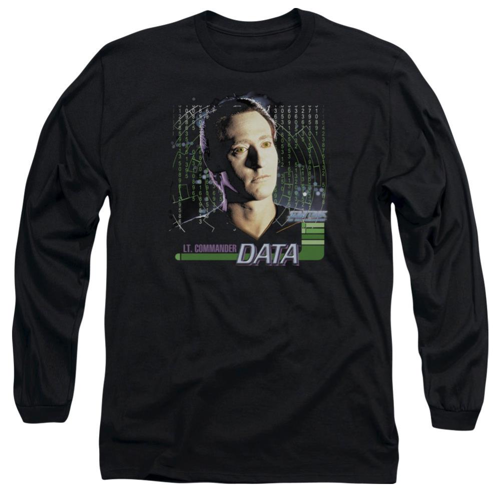 Star Trek Data Men's 18/1 Cotton Long-Sleeve T-Shirt