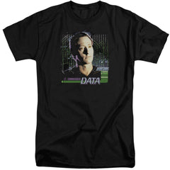 Star Trek Data Men's 18/1 Tall Cotton Short-Sleeve T-Shirt