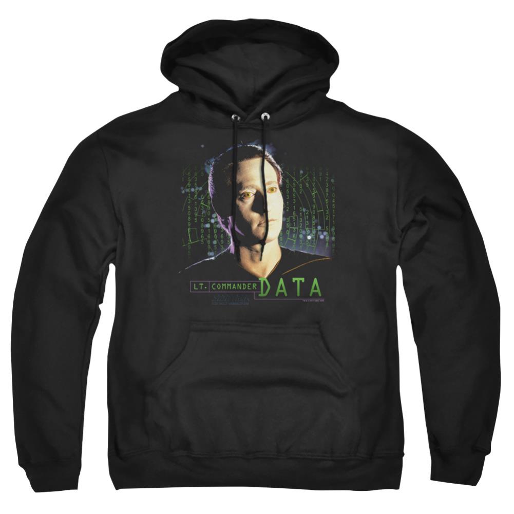 Star Trek Data Men's Pull-Over 75 25 Poly Hoodie