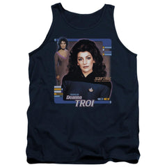 Star Trek Deanna Troi Men's 18/1 Cotton Tank Top