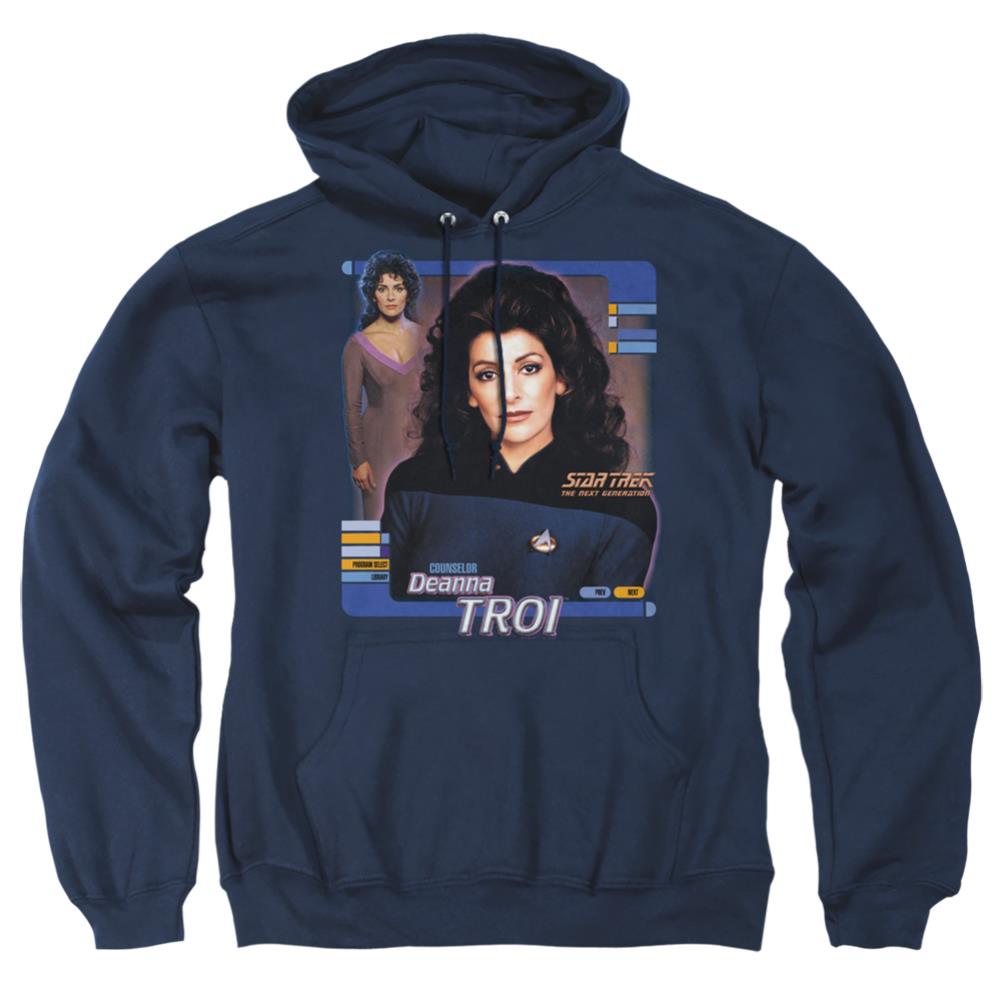 Star Trek Deanna Troi Men's Pull-Over 75 25 Poly Hoodie